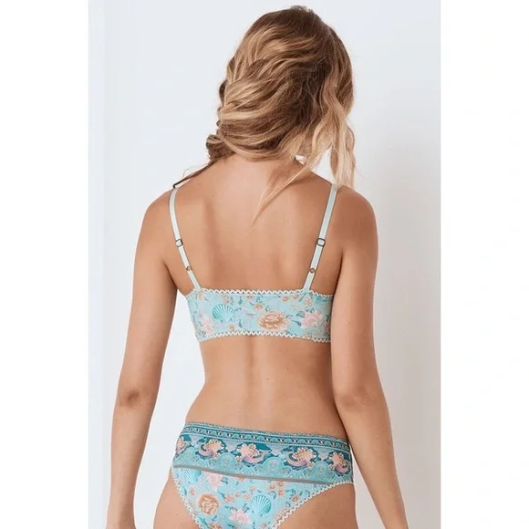 Spell Blue Seashell Bralette EUC - Picture 2 of 5